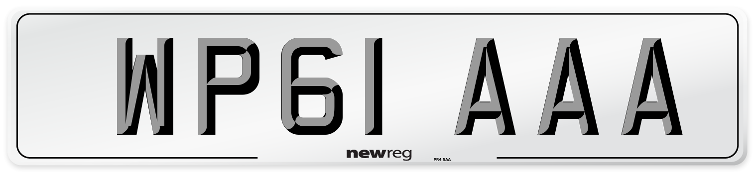 WP61 AAA Number Plate from New Reg